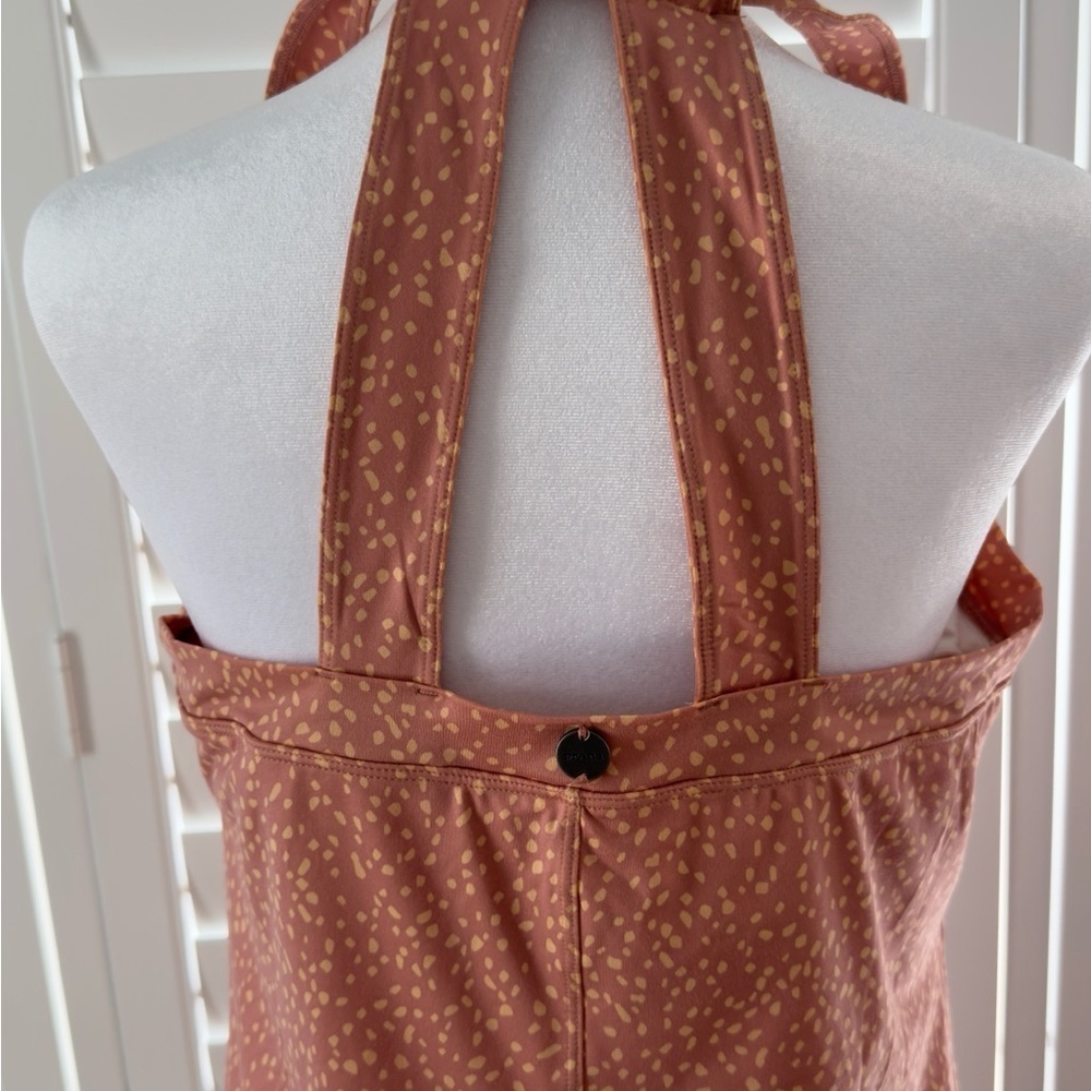 Prana Orange Dotted Cantine Athletic Mini Dress Size L - Picture 8 of 13